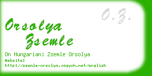 orsolya zsemle business card